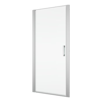 Ușă de duș Sanswiss Divera, pivotantă în nișă, 80×200 cm, profil șlefuit lucios